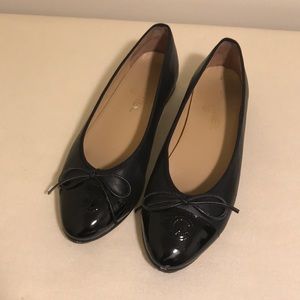 Black Chanel ballet flat